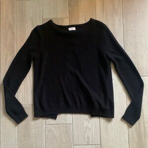 Tobi Black Open Back Crew Neck Sweater - Women’s Small